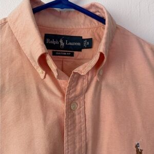 Ralph Lauren Oxford Men's Light Coral Button Down Shirt Excellent Condition